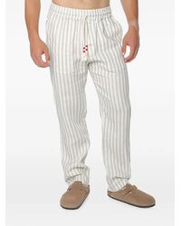 MC2 Saint Barth - Calais Striped Linen Trousers - Lyst