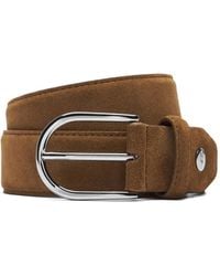 Brioni - Suede Pin-Buckle Belt - Lyst