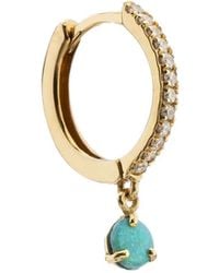 We by WHITEbIRD - Ada Diamond And Opal Hoop Earrings - Lyst