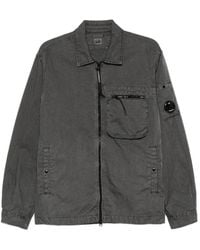 C.P. Company - Panama-R Zipped Lens Overshirt - Lyst