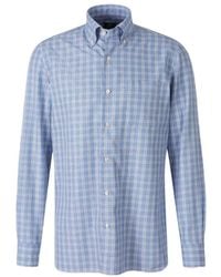 Luigi Borrelli Napoli - Check-Pattern Button-Down Shirt - Lyst