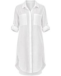 Seafolly - Chemise De Plage En Sergé À Effet Froissé - Lyst