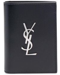 Saint Laurent - Monogram Leather Wallet - Lyst