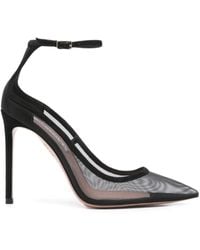 Aquazzura - Love Affair Mesh-Pumps mit Knöchelriemen 110mm - Lyst