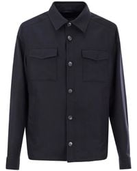 Herno - Flap-Pockets Button-Fastening Shirt Jacket - Lyst