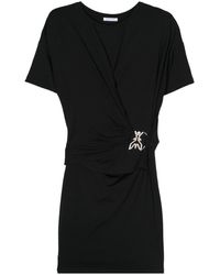 Patrizia Pepe - Draped T-shirt Mini Dress - Lyst