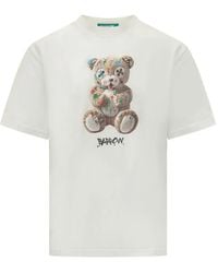 Barrow - T-Shirt À Imprimé Ourson En Jersey - Lyst