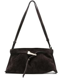 Benedetta Bruzziches - Lauren Buckle-Fastening Suede Shoulder Bag - Lyst
