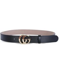 Gucci - Cinturón De Piel Con Hebilla Interlocking G - Lyst