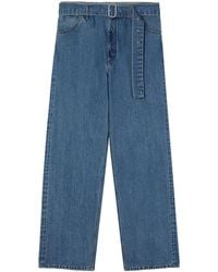 Jil Sander - Loose-Fit Belted Jeans - Lyst