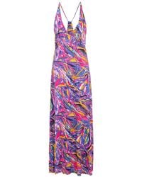 Amir Slama - Neckholder-Kleid Mit Print - Lyst