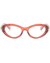 Gucci - Gg1405O Cat-Eye Frame Transparent Glasses - Lyst