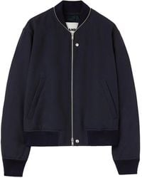 Jil Sander - Zip-Embellished Wool Bomber Jacket - Lyst