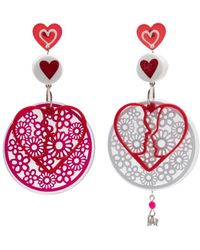 Amir Slama - Orecchini Con Pendente A Cuore - Lyst