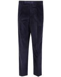 PT Torino - Pleated Corduroy Trousers - Lyst