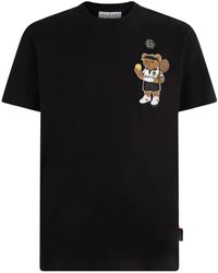 Philipp Plein - Round Neck Teddy Patch T-Shirt - Lyst