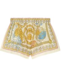 Versace - アンダーウォーターバロッコ カバーアップ ショートパンツ - Lyst