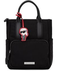 KARL LAGERFELD - Logo-Plaque Ikonik Charm Backpack - Lyst