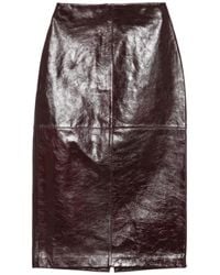 Sportmax - Afa レザーパネル スカート - Lyst