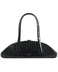 Mugler - Lua Schultertasche Mit Kroko-Prägung - Lyst
