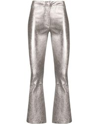 Arma - Metallic Cropped Trousers - Lyst