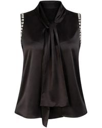 Pinko - Blusa Con Lazo En El Cuello - Lyst