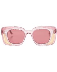 Kuboraum - T7 Transparent Square-frame Sunglasses - Lyst