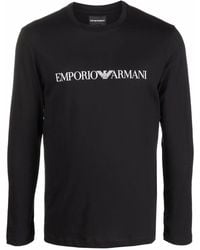 Emporio Armani - ロゴ ロングtシャツ - Lyst