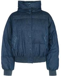 Jacob Cohen - Denim Bomber Down Jacket - Lyst