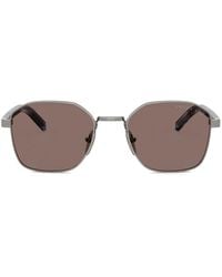 Prada - Zonnebril Met Geometrisch Montuur - Lyst