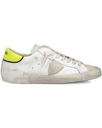 Philippe Model - Prsx Leather Patchwork Low-Top Sneakers - Lyst