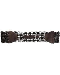Eleventy - Ceinture En Cuir À Design Tressé - Lyst