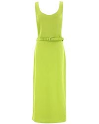 SABLYN - Paz Scoop-Neck Belted Midi Dress - Lyst