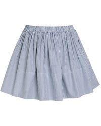 Suzie Kondi - Fousta Striped Tiered Mini Skirt - Lyst