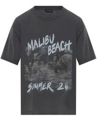 Anine Bing - Cade Graphic-Print T-Shirt - Lyst