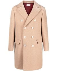 Brunello Cucinelli - Double-Breasted Wool-Blend Coat - Lyst