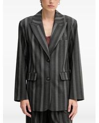 Mos Mosh - Striped Button Blazer - Lyst
