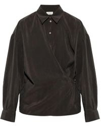 Lemaire - Wrap-Style Long-Sleeve Shirt - Lyst