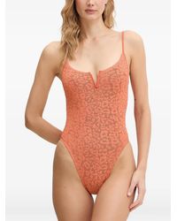 Bondeye - Maillot De Bain À Motif Léopard Et Effet Froissé - Lyst