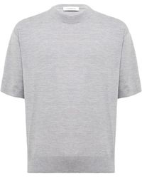 Laneus - T-Shirt En Maille Fine - Lyst