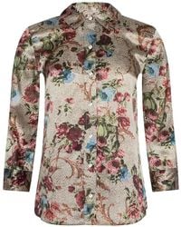 L'Agence - Dani Silk Blouse Top - Lyst