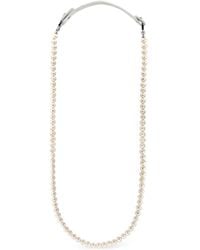 Elle Macpherson - Pearl Leather Necklace - Lyst