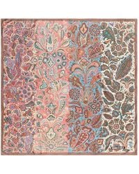 Bimba Y Lola - Coral Paisley-Stripes Scarf - Lyst