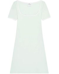Courreges - Cotton Short Dress - Lyst