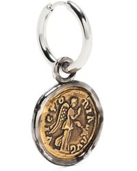 Dolce & Gabbana - Coin-pendant Single Hoop Earring - Lyst
