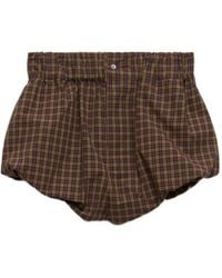 Marni - Poplin-Bloomers With Checked Pattern - Lyst