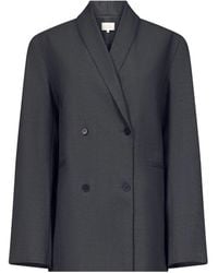 Loulou de Saison - Double-Breasted Shawl-Collar Blazer - Lyst