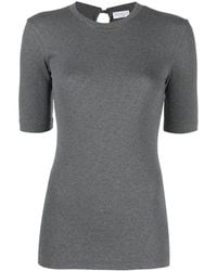 Brunello Cucinelli - Short-sleeve Knitted Top - Lyst