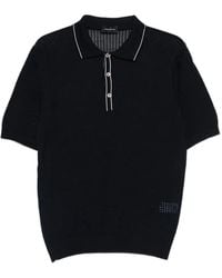 Tagliatore - Piped Polo Shirt - Lyst