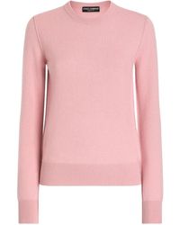 Dolce & Gabbana - Cashmere Sweater With Inside-Out Seams - Lyst